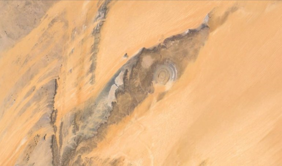 太空俯瞰撒哈拉之眼